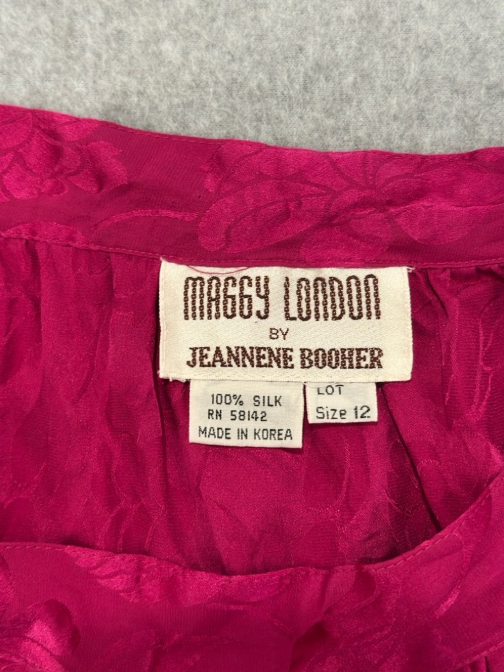 Maggy London 100% Silk Vintage Skirt - Picture 2 of 8